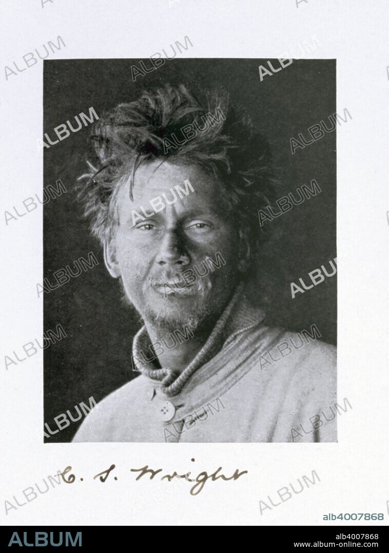 Charles S Wright, a member of Captain Scott's Antarctic expedition, 1910-1913.