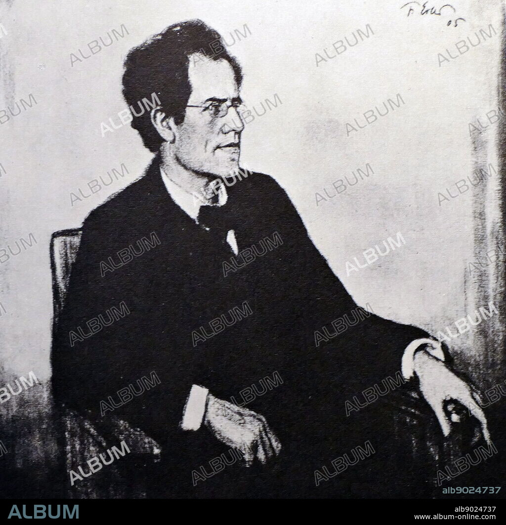 Gustav Mahler (1860 - 1911), Austro-Bohemian, late-Romantic composer, and one of the leading conductors of his generation.