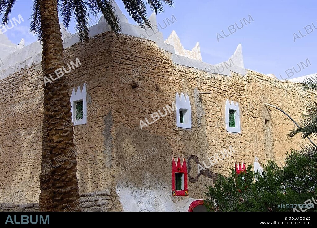 Traditional house in the old town of Ghadames, UNESCO world heritage, Libya, Africa.