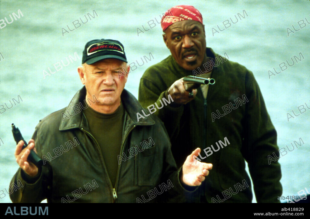 DELROY LINDO y GENE HACKMAN en ULTIMO GOLPE, EL [HEIST], 2001 (HEIST), dirigida por DAVID MAMET. Copyright WARNER BROS.
