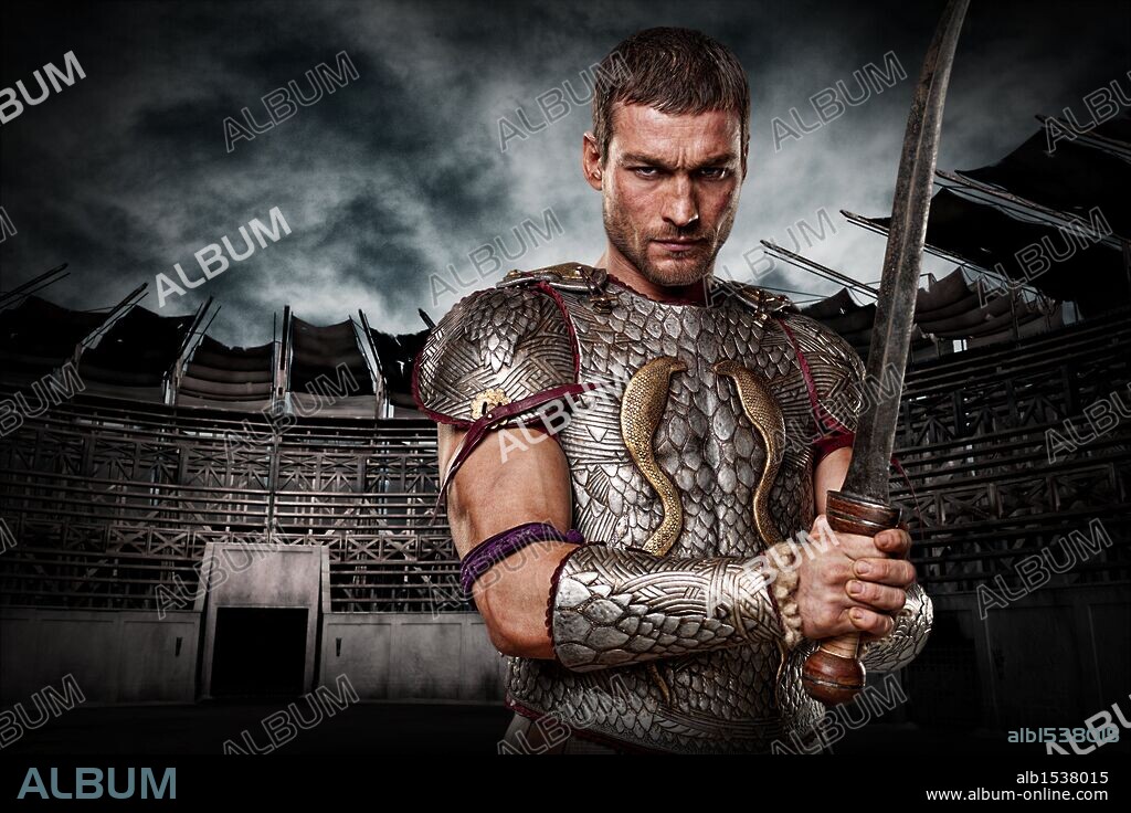 ANDY WHITFIELD en SPARTACUS: SANGRE Y ARENA, 2010 (SPARTACUS: BLOOD AND SAND). Copyright STARZ MEDIA.