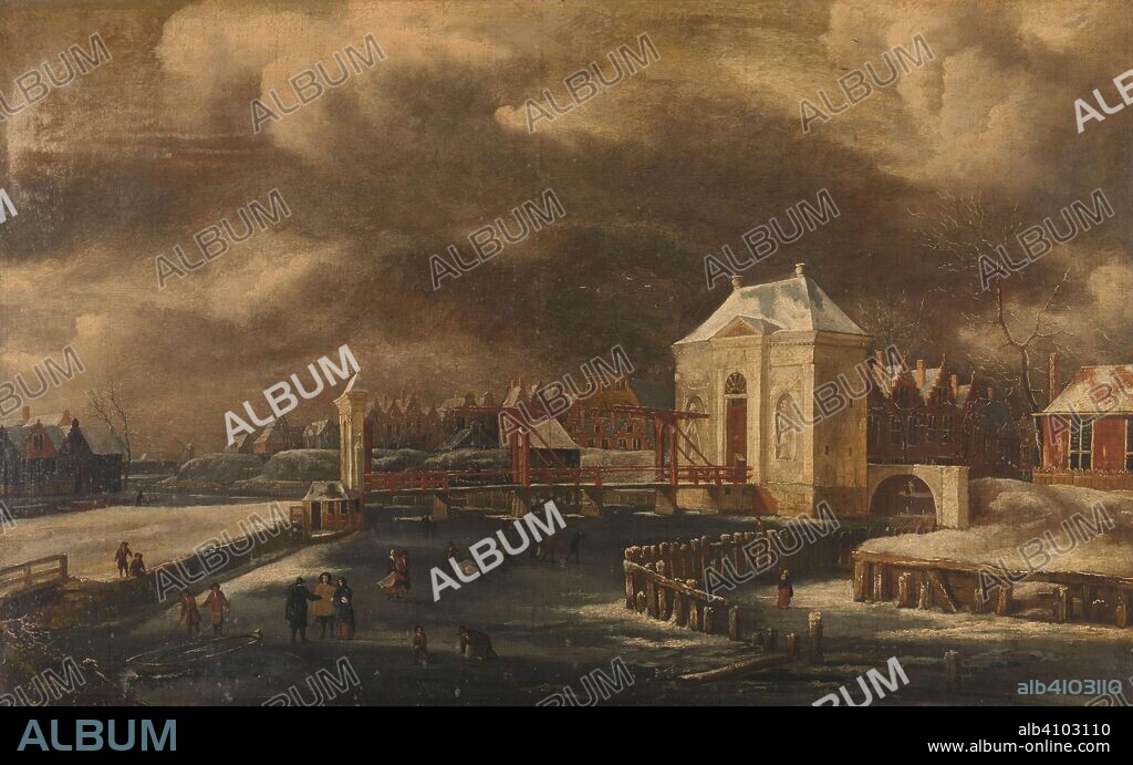 JAN VAN KESSEL (1641-1680). The Heiligewegspoort, Amsterdam, in Winter. Dating: 1660 - 1680. Measurements: h 77 cm × w 122 cm; d 7 cm.