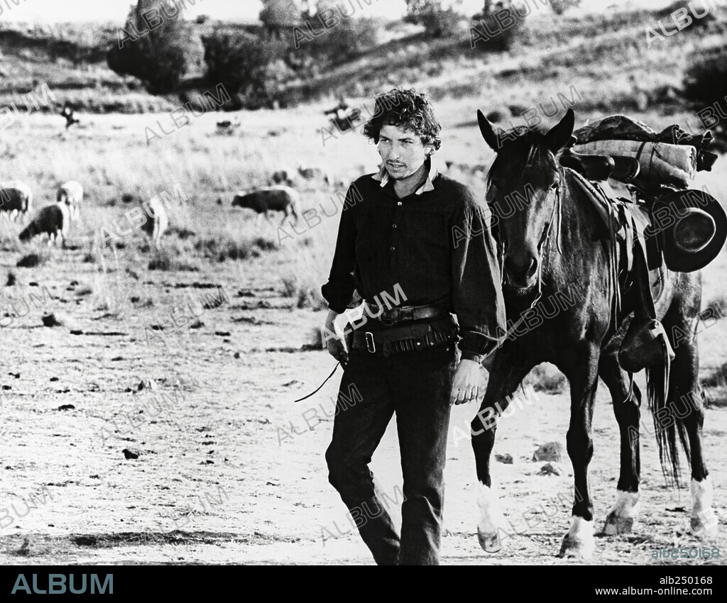 BOB DYLAN in PAT GARRET AND BILLY THE KID, 1973, unter der Regie von SAM PECKINPAH. Copyright M.G.M.