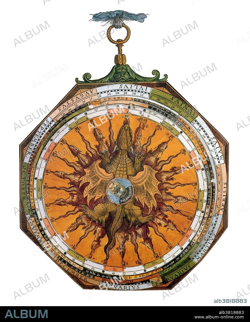 Astronomicum Caesareum, Dragon Centerpiece, 1540
