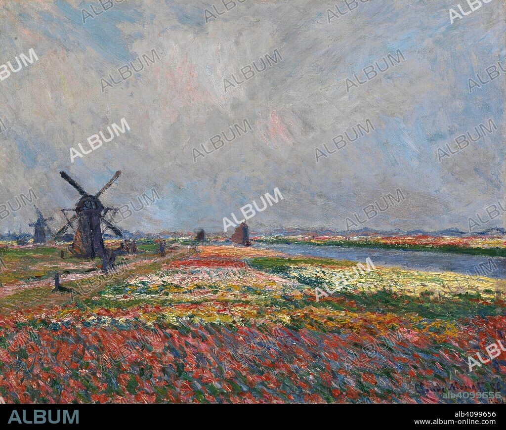 CLAUDE MONET. Tulip Fields near The Hague. Date: 1886. Dimensions: 66 cm x 81.5 cm, 85 cm x 101 cm.