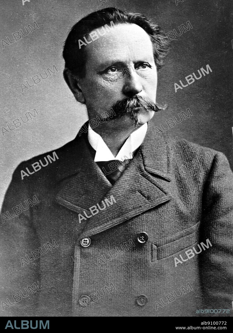 Carl Benz (1844-1929). German automobile engineer who produced the world's first petrol driven motor vehicle by building the first car powered by an internal combustion engine in 1885.