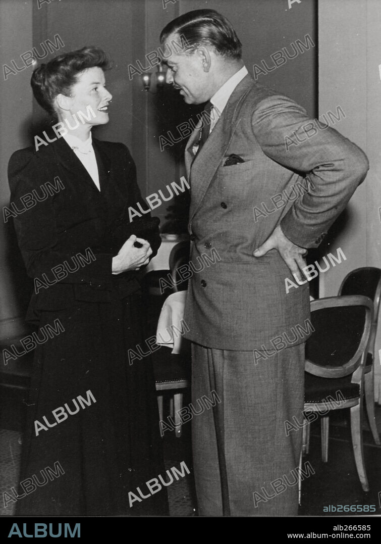 CLARK GABLE and KATHARINE HEPBURN.