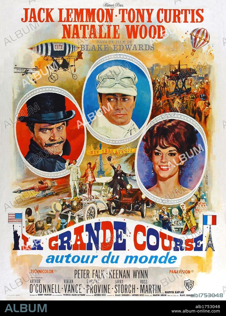 Poster of THE GREAT RACE, 1965, directed by BLAKE EDWARDS. Copyright WARNER BROTHERS.