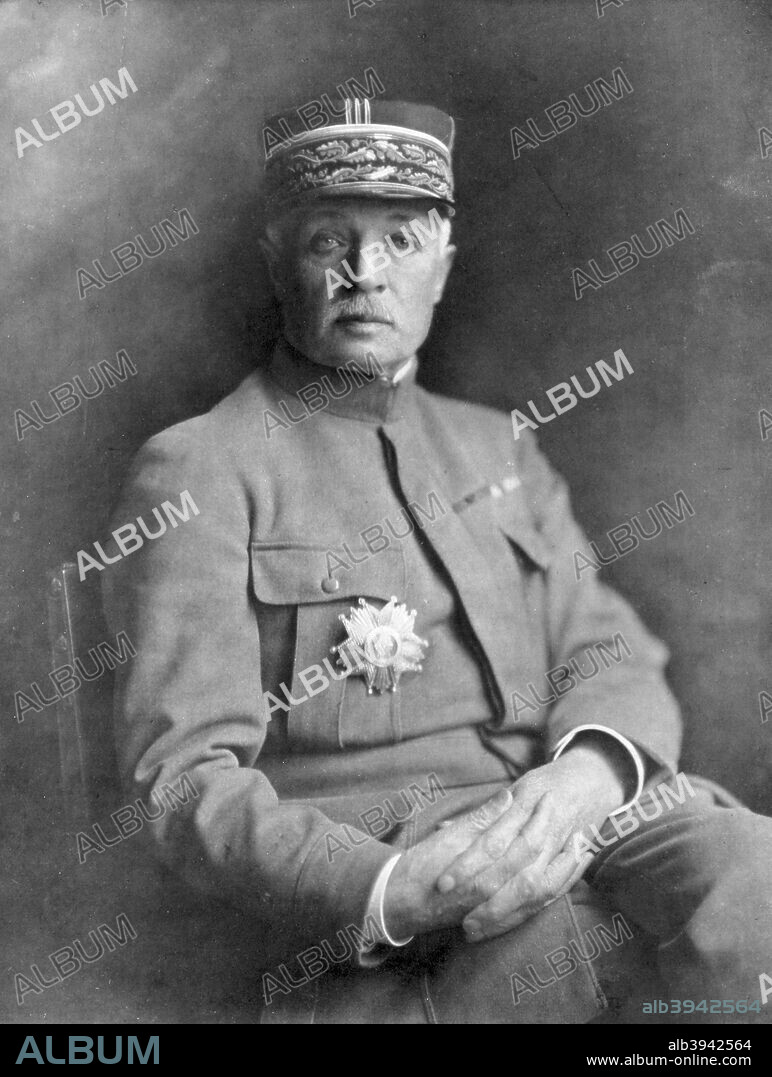Marie Emile Fayolle, French First World War general, (1926). A general with a background in the artillery, Fayolle (1858-1926) was brought out of retirement when war broke out in 1914. He commanded the French Sixth Army on the right flank of the British during the Somme Offensive in 1916. He then commanded the First Army before being transferred to the Italian Front when French forces were deployed there to assist the Italians in November 1917. Fayolle was recalled to France in 1918 and placed in command of the Reserve Army Group that played an important role in the defence against the final German offensive of that spring. He was made a Marshal of France in 1921.