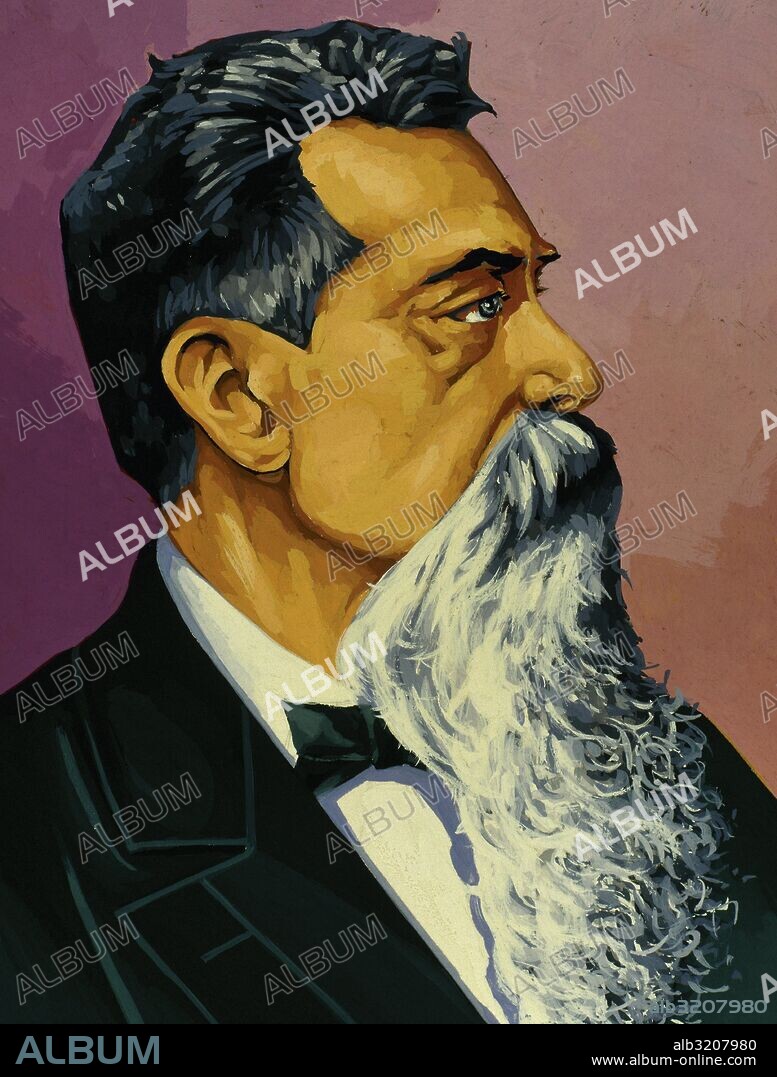 ALEM, Leandro Nicéforo (Buenos Aires,1842-Buenos Aires,1896). Político argentino. Jefe de la Revolución de 1890 que derribó al presidente Juárez Celmar. Fundó el partido Unión Cívica Radical, que se opuso al régimen y desencadenó la revolución de 1893, que fracasó. Tres años más tarde se suicidó. Acuarela.
