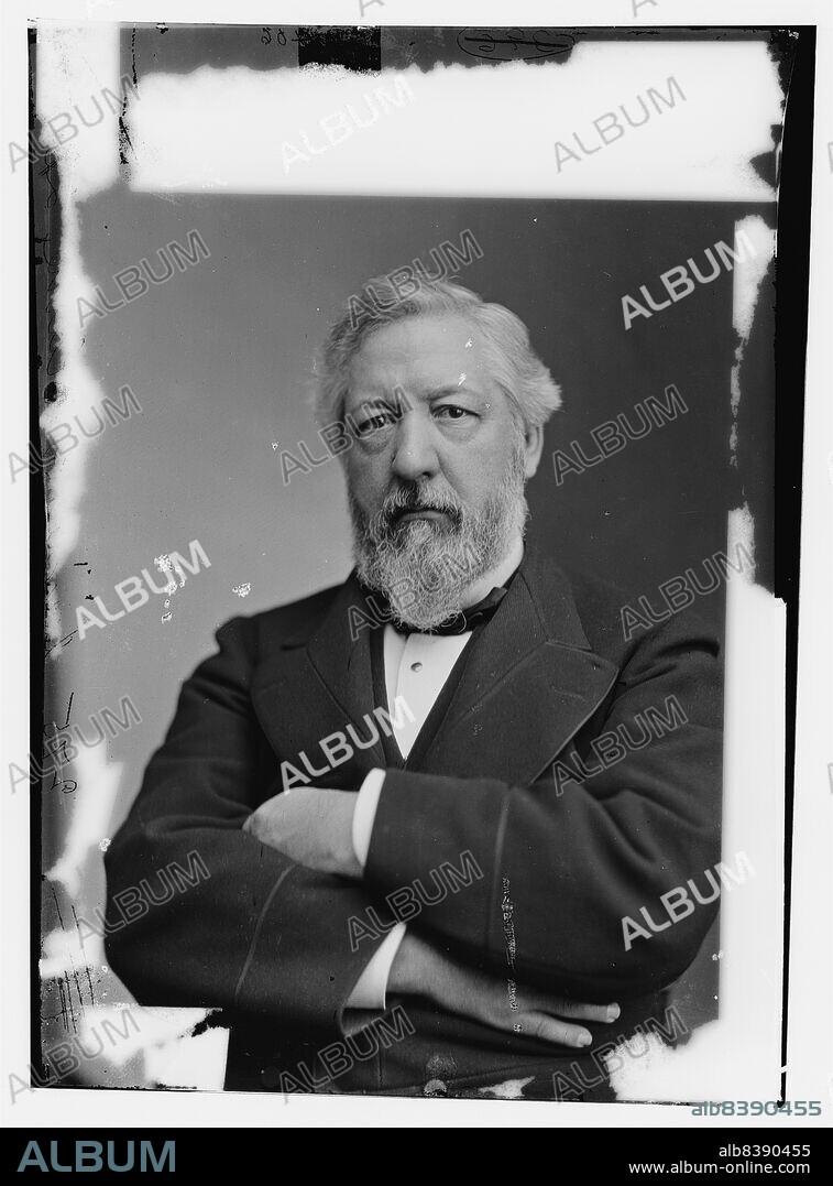 Hon. James G. Blaine of Maine, between 1870 and 1880. [Politician: Secretary of State; Speaker of the US House of Representatives, and of the Senate].
