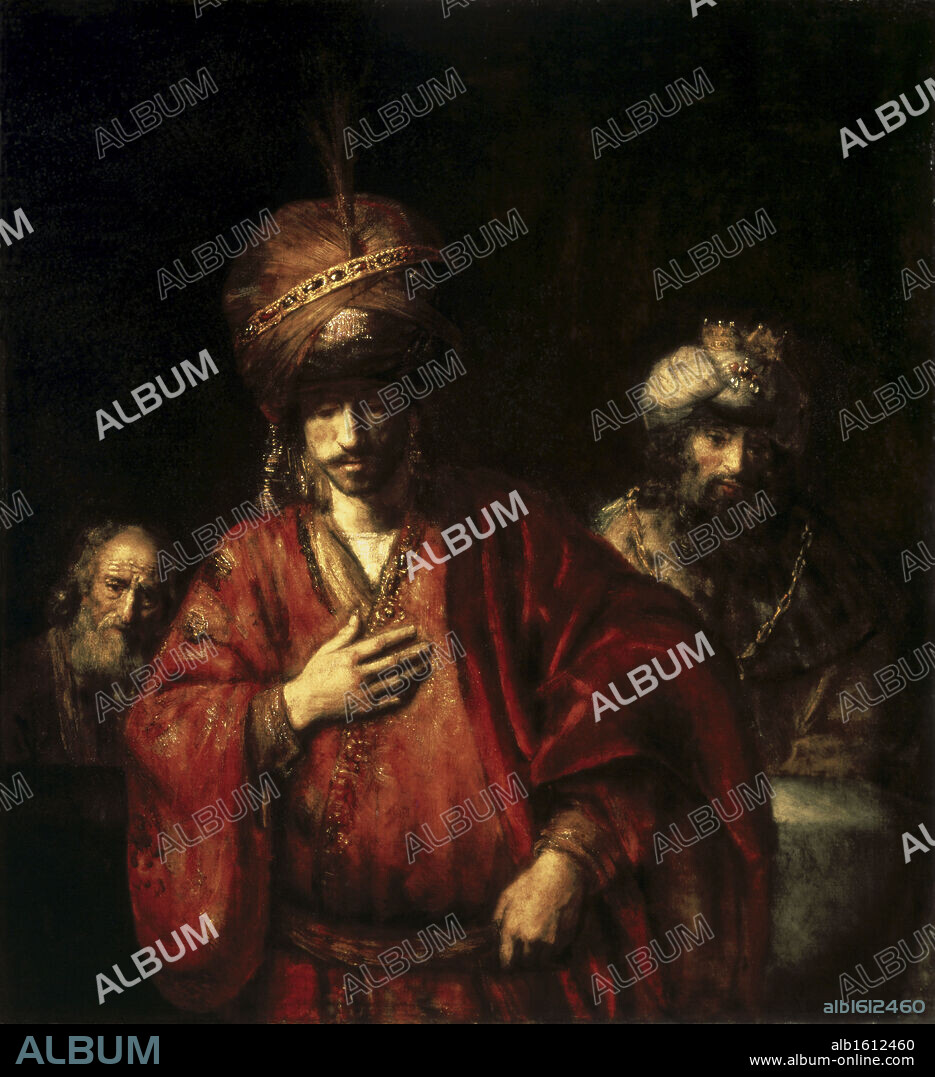 David & Uriah  1665  Rembrandt Harmensz van Rijn (1606-1669 Dutch)  Oil on canvas  State Hermitage Museum, St. Petersburg, Russia.