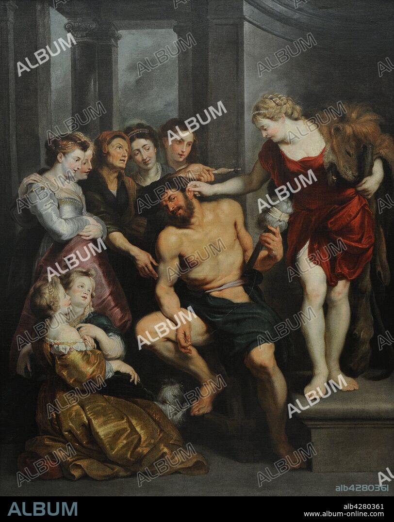Peter Paul Rubens (1577-1640). Flemish painter. Hercules and Omphale. San Fernando Royal Academy of Fine Arts. Madrid. Spain.