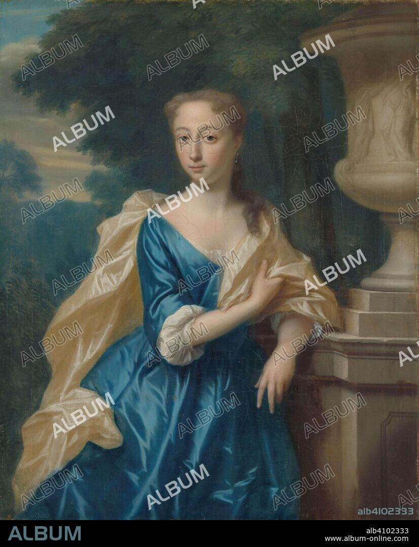 PHILIP VAN DIJK. Justina Johanna Ramskrammer (1702-98), Wife of Isaac Parker. Dating: 1734. Measurements: h 50 cm × w 42 cm; d 7.5 cm.