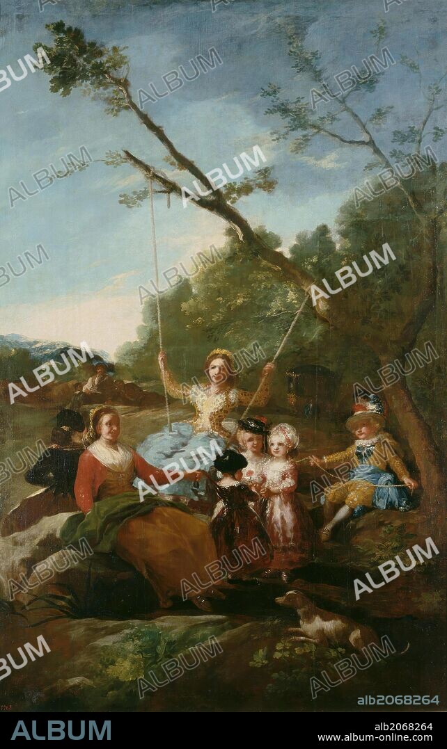 Francisco de Goya y Lucientes / 'The Swing', 1779, Spanish School, Oil on canvas, 260 cm x 165 cm, P00785.