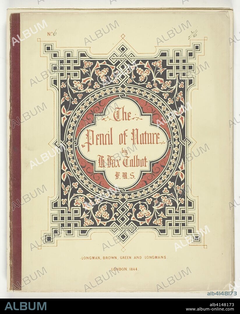 Cover and Text from "The Pencil of Nature," London, 1844. William Henry Fox Talbot; English, 1800-1877. Date: 1844. Dimensions: 30.5 × 24 cm (paper). Paper cover and unbound pages of text (approximately 12,000 words) without illustrations. Origin: England.