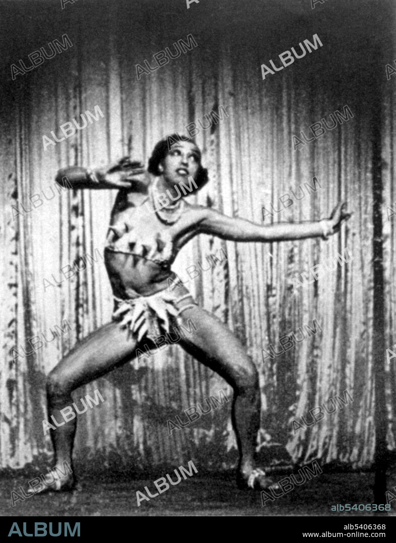 Josephine Baker (June 3, 1906 - April 12, 1975) was an African-American singer; first to integrate an American concert hall, actress; first black woman to star in a major motion picture, and dancer with a career spanning over five decades. She became a citizen of France in 1937, assisting the French Resistance during WWII and receiving the Croix de guerre. No photographer credited, undated (cropped and cleaned).