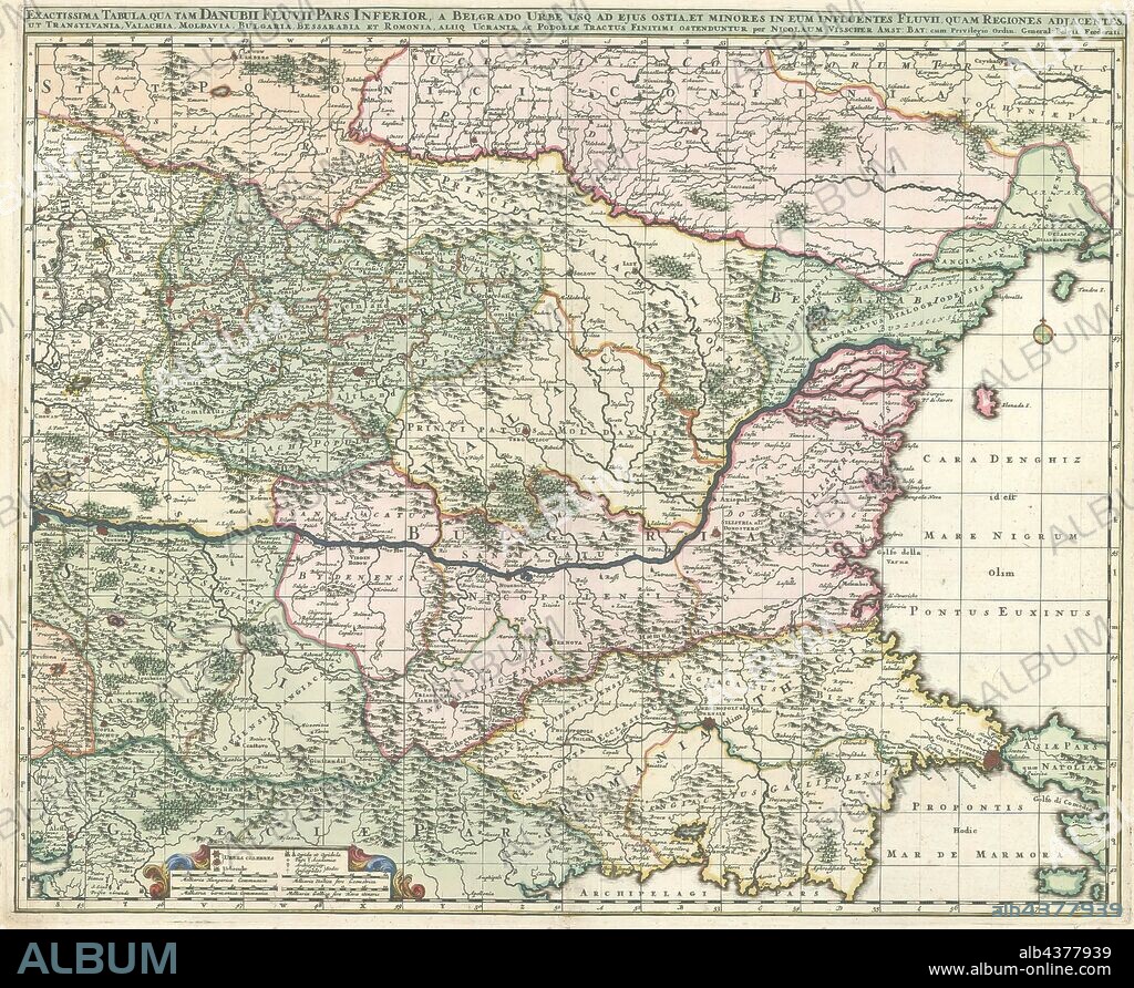 Map, Nicolaes Jansz. Visscher (1618-1679), Copperplate print.