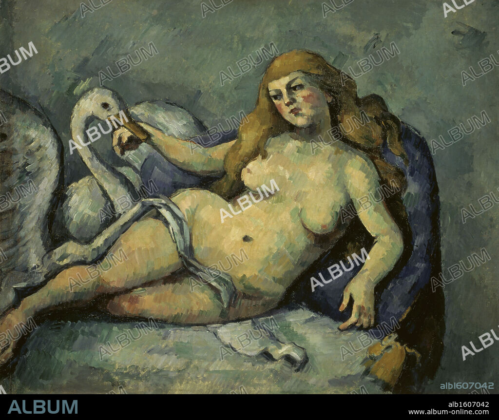PAUL CÉZANNE. Leda and the Swan  c. 1880-1882  Paul Cezanne (1839-1906 French)  Oil on canvas  Barnes Foundation, Merion, Pennsylvania, USA.