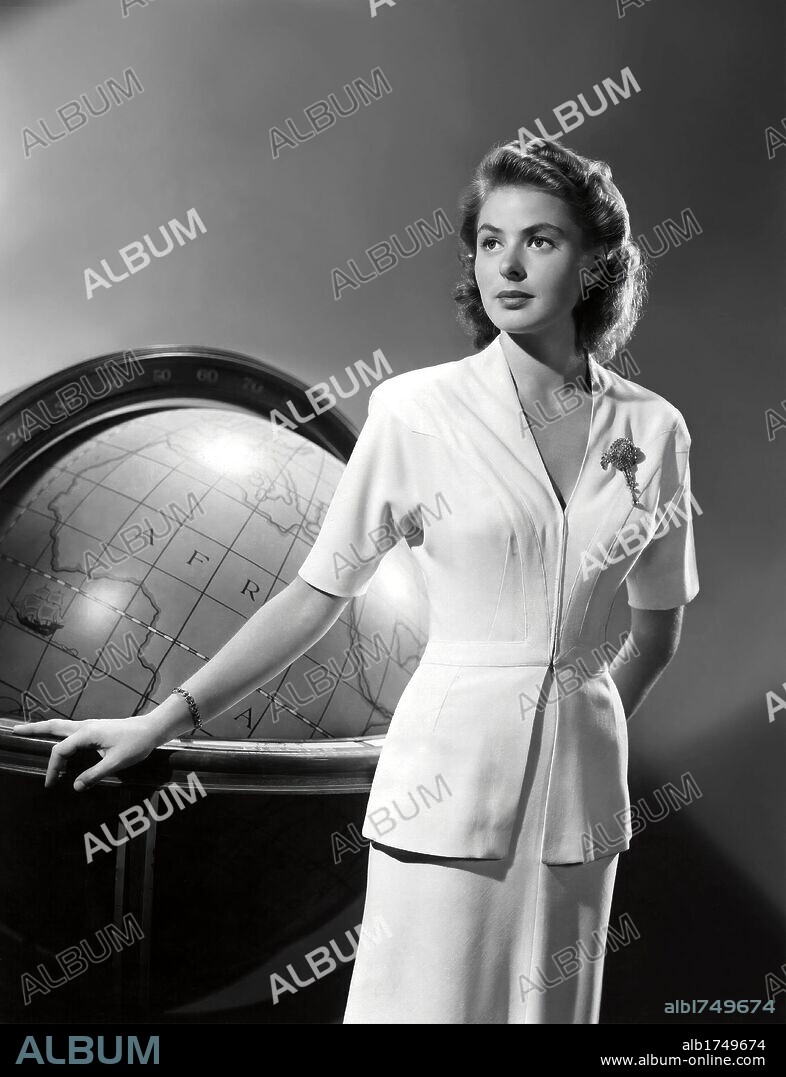 INGRID BERGMAN in CASABLANCA, 1942, unter der Regie von MICHAEL CURTIZ. Copyright WARNER BROTHERS.
