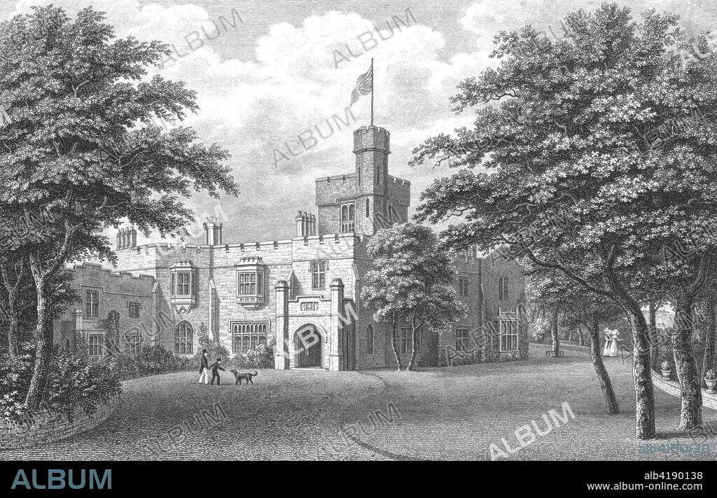 St Clare, Ryde, Isle of Wight, 1830. St Clare Castle (or House) was a castellated mansion in Appley near Ryde. It was the seat of Colonel Francis Vernon-Harcourt: 'the Marine Villa of the Rt.Hon.Lord Vernon'. It was demolished in 1960 after a fire.