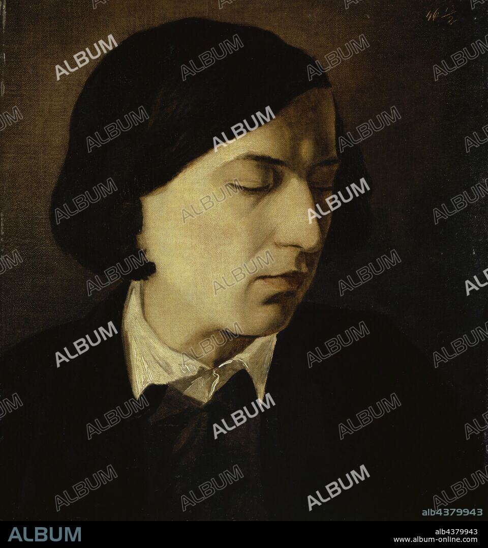 Portrait of Alexander Michelis, 1846, oil on cardboard, 33 x 31.1 cm, dated top right, incised: 46 13/2, Arnold Böcklin, Basel 1827–1901 San Domenico.