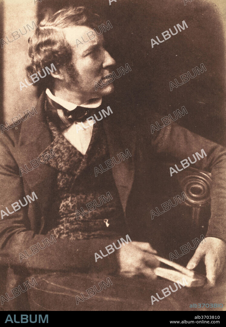 DAVID OCTAVIUS HILL AND ROBERT ADAMSON. John Stuart-Wortley, 2nd Baron Wharncliffe. Dated: 1843-1847. Dimensions: image: 20.7 x 15.8 cm (8 1/8 x 6 1/4 in.)  mount: 37.4 x 26.3 cm (14 3/4 x 10 3/8 in.). Medium: salted paper print from a paper negative.