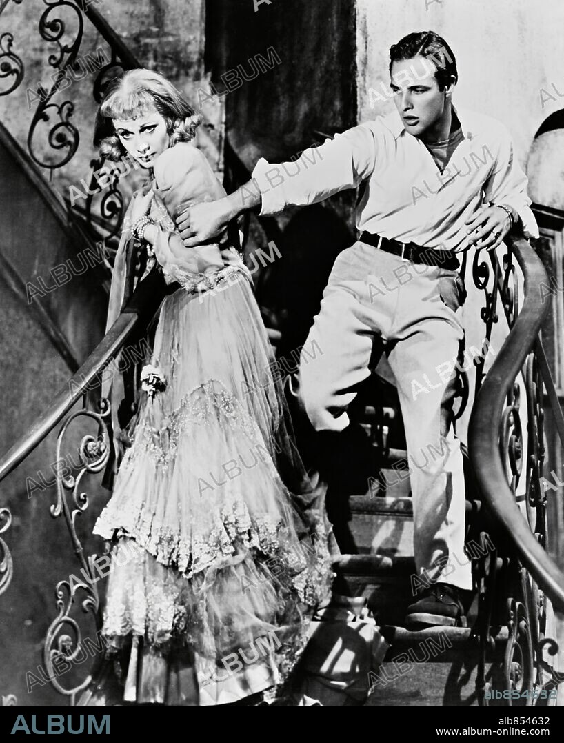 MARLON BRANDO und VIVIEN LEIGH in A STREETCAR NAMED DESIRE, 1951, unter der Regie von ELIA KAZAN. Copyright WARNER BROTHERS.