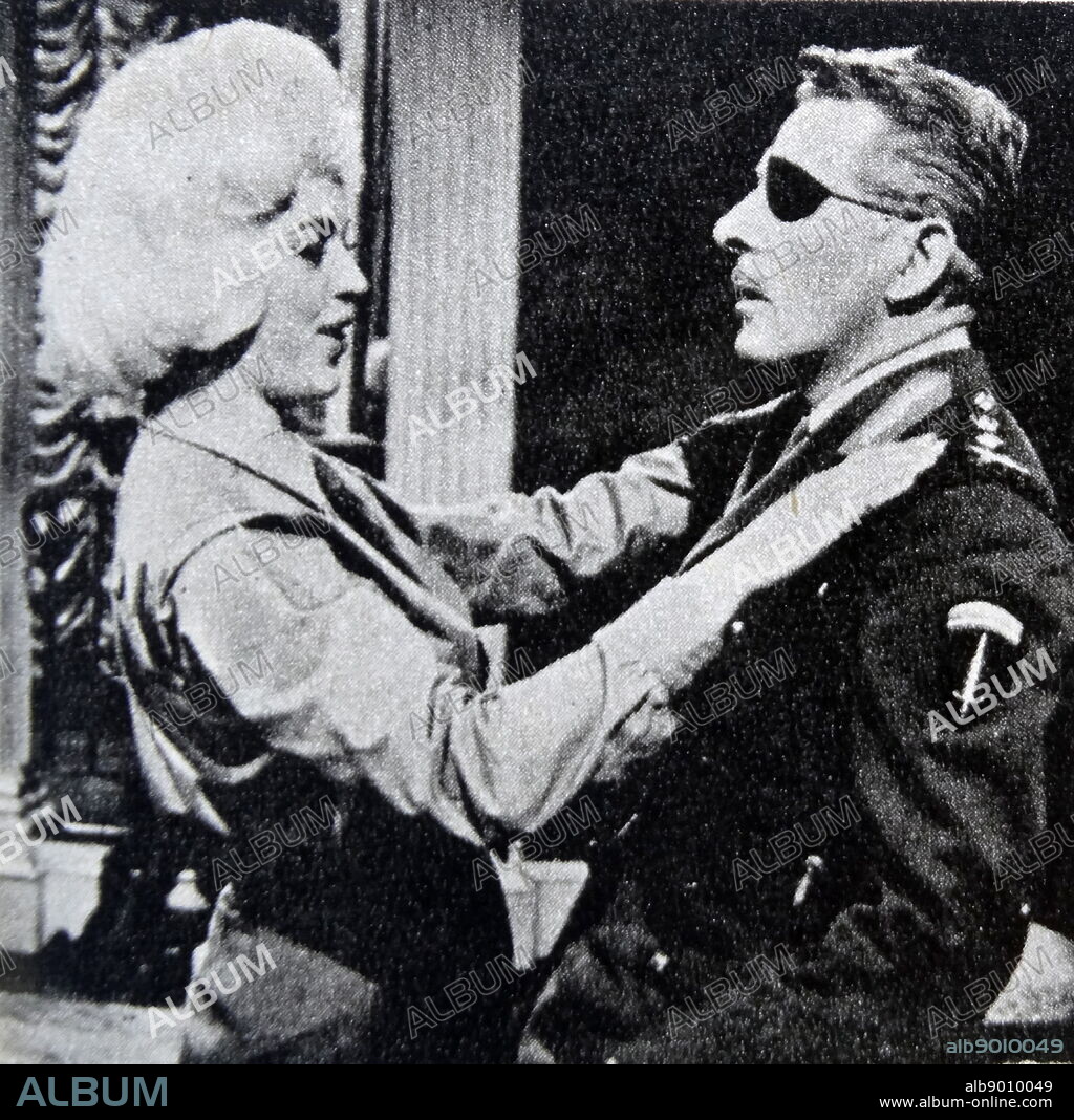 Film still of Diana Dors (1931-1984) in 'On the Double'.
