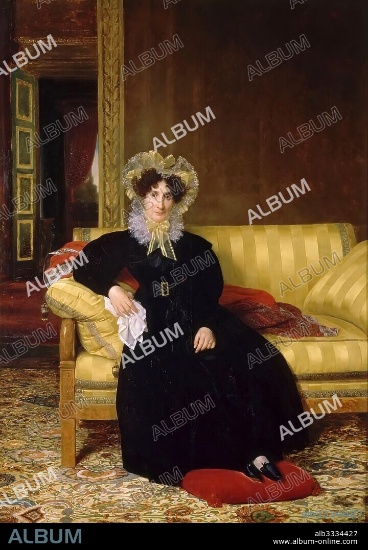 LOUIS HERSENT. Madame Jean-Charles Clarmont, née Rosalie Favrin (1772-1858).