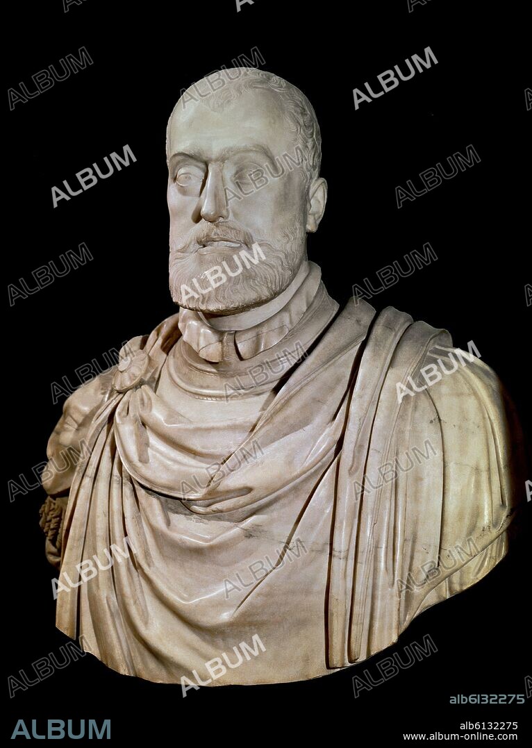 BARTOLOMMEO BANDINELLI. CARLOS V-MARMOL.