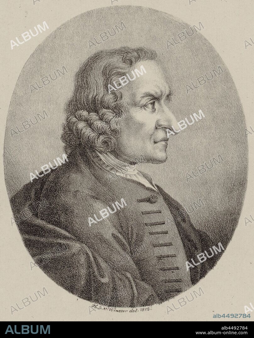 HEINRICH EDUARD VON WINTER. Portrait of the violinist and composer Giuseppe Tartini (1692-1770).