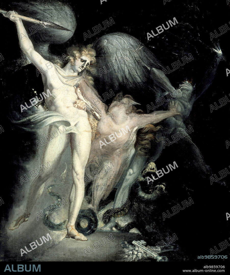 HENRY FUSELI. Satan and Death with Sin Intervening, between 1799 and 1800.