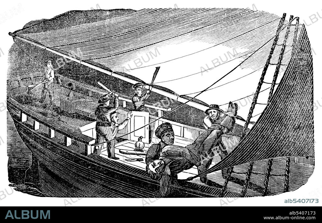 Gibbs, and his accomplice, Thomas Wansley, lead a mutiny killing the captain and his first mate on November 23, 1830. Charles Gibbs (November 5, 1798 – April 25, 1831) was an American pirate (born James D. Jeffers) who was active in the Caribbean and among the last executed for piracy by the United States. His career was marked by violence and brutality, and he admitted to have been involved in the killing of as many as 400 victims. His confessions detailing his career were recorded and published following his death and remained popular reading, though historians have questioned the accuracy of Jeffers's confessions. The Pirates Own Book by Charles Ellms, 1856 (cropped and cleaned).