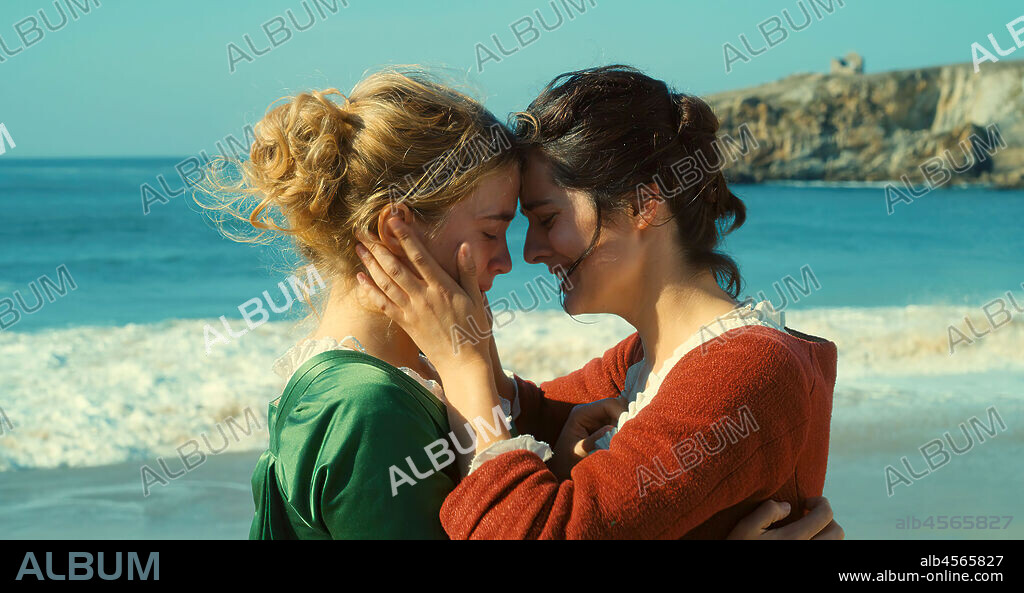ADELE HAENEL und NOEMIE MERLANT in PORTRÄT EINER JUNGEN FRAU IN FLAMMEN, 2019 (PORTRAIT DE LA JEUNE FILLE EN FEU), unter der Regie von CELINE SCIAMMA. Copyright LILES FILMS/ARTE FRANCE CINEMA/HOLD UP FILMS.