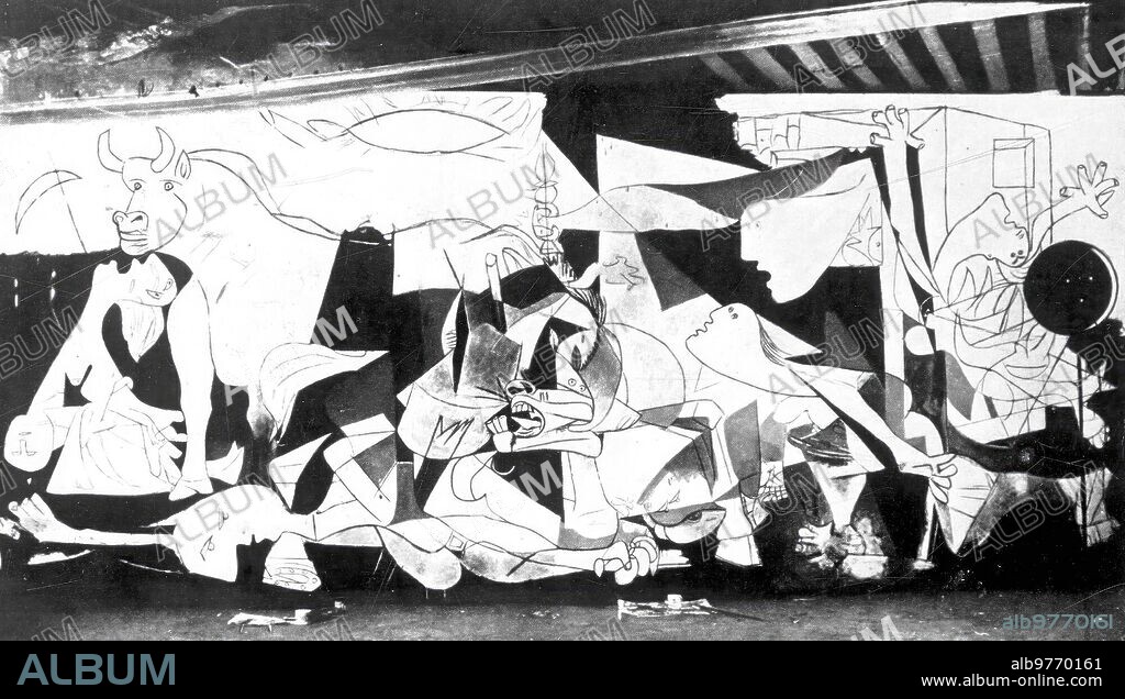 PABLO PICASSO. Mayo 1937. Proceso creativo del Guernica de Picasso. Tercera imagen.
