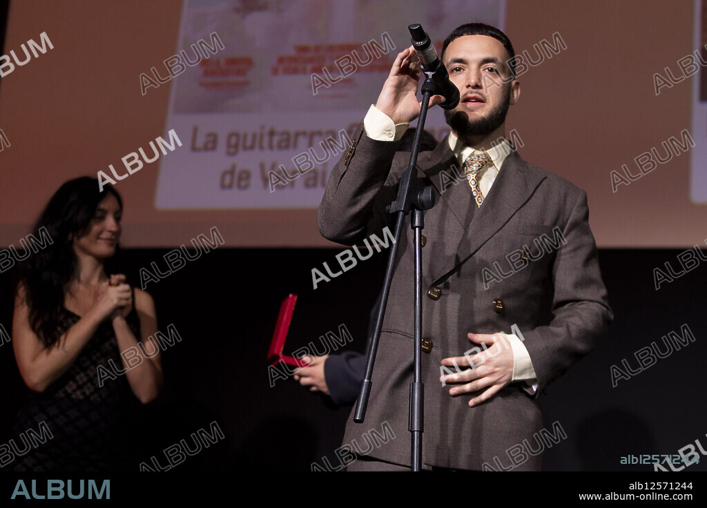 Tania García, AKA La Tania and Anton Alvarez, Aka C. Tangana attended 'the CEC 80 Awards' Photocall at Palacio de la Prensa Cinema on February 3, 2025 in Madrid, Spain.