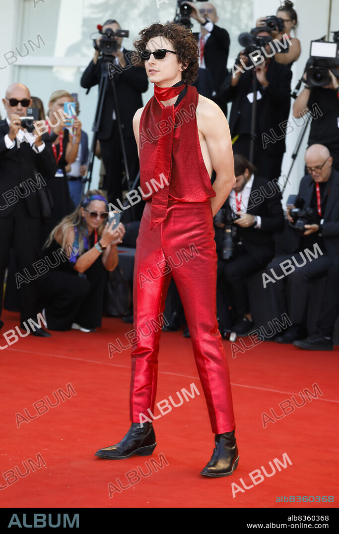 September 2, 2022, Venice, Italy: Timothee Chalamet attends the premiere of 'Bones and All' during the 79th Venice International Film Festival at Palazzo del Cinema on the Lido in Venice, Italy, on 02 September 2022. Photo: Alec Michael (Credit Image: © Alec Michael via ZUMA Press).