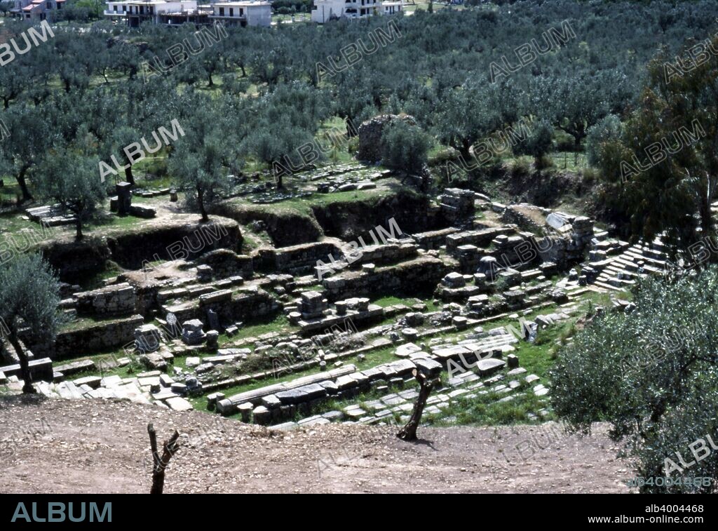 Excavation of  Acropolis of ancient Sparta (Lakedaimon), c20th century. Sparta was a prominent city-state in ancient Greece known as Lacedaemon. Around 650 BC, it rose to become the dominant military land-power in ancient Greece.