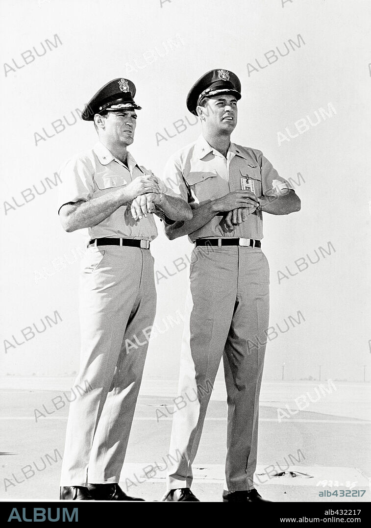ROCK HUDSON and ROD TAYLOR in A GATHERING OF EAGLES, 1963, directed by DELBERT MANN. Copyright UNIVERSAL PICTURES.
