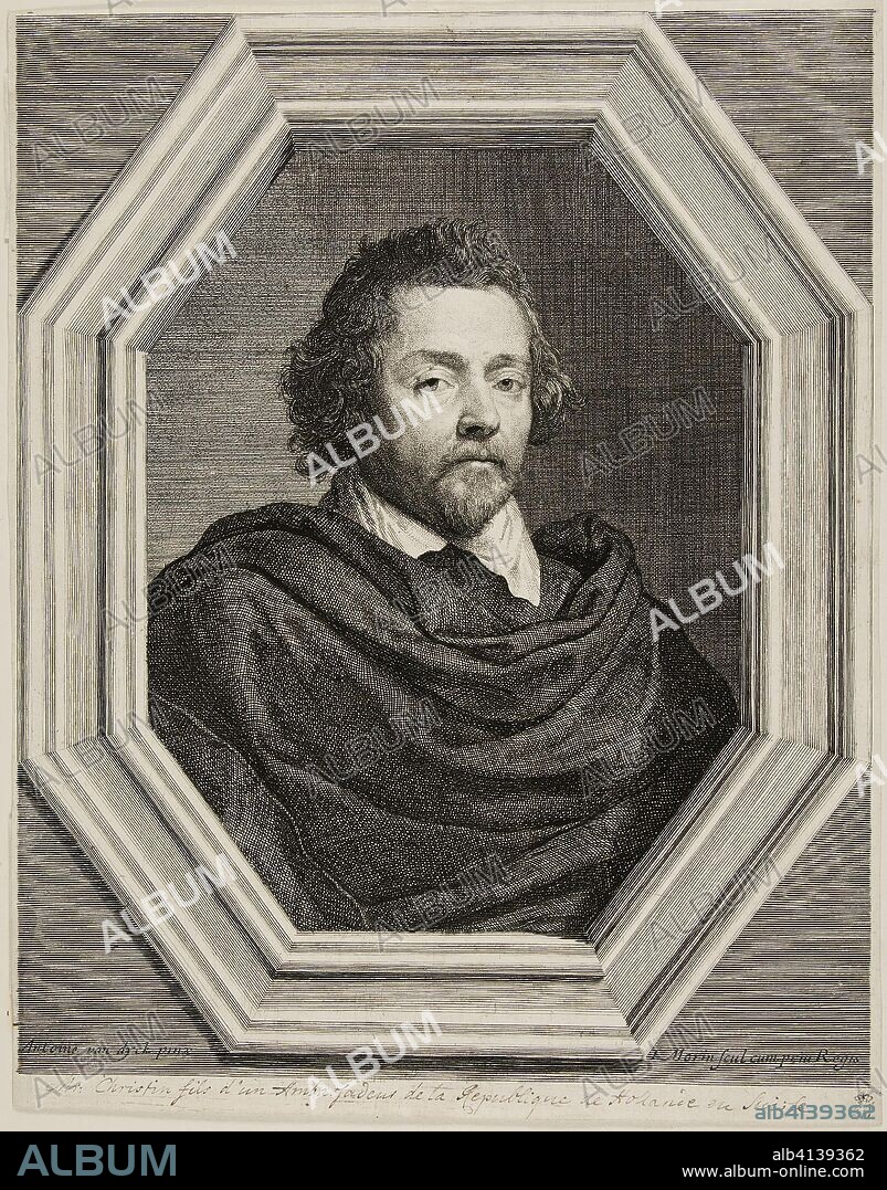 Nicolas Christin. Jean Morin (French, c. 1590-1650); after Anthony van Dyck (Flemish, 1599-1641). Date: 1610-1650. Dimensions: 302 × 238 mm (sheet, trimmed within platemark). Engraving and etching in black on paper. Origin: France.