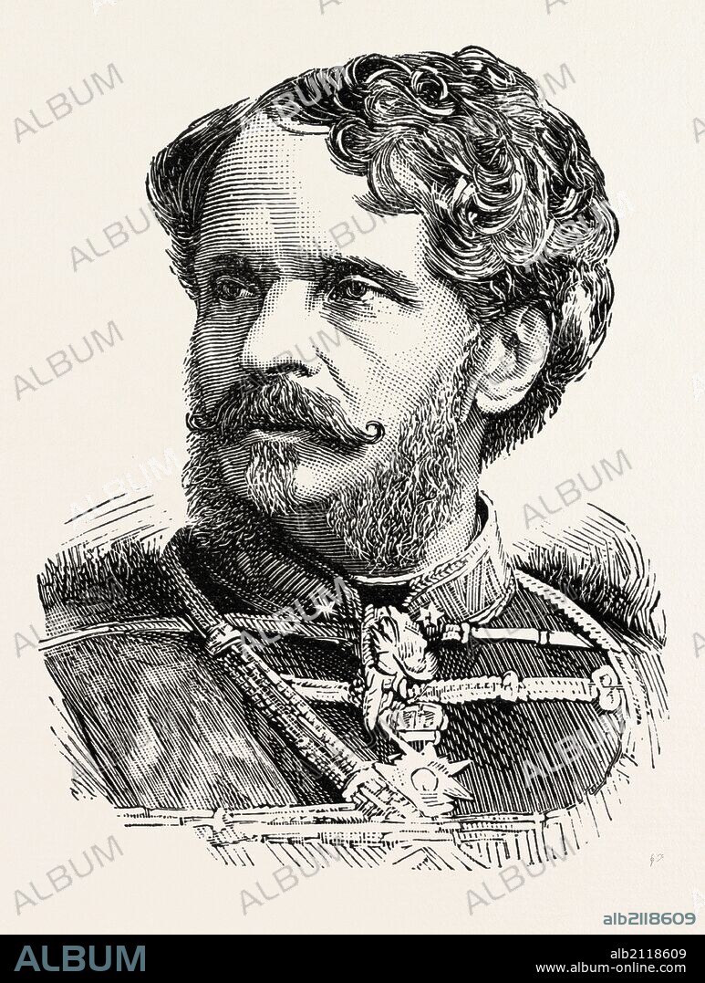 COUNT JULIUS ANDRASSY Born March 8, I823. , Died February 1890, COUNT GYULA ANDRASSY, HUNGARIAN, HUNGARY, engraving 1890.