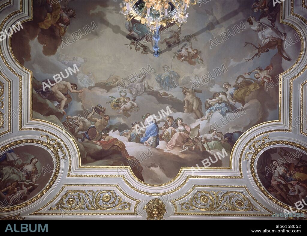 FRANCISCO BAYEU Y SUBIAS (1734-1795). SALON DE ESPEJOS  HERCULES EN EL OLIMPO.