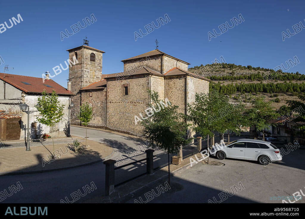 iglesia parroquial de San Millán de la Cogolla, siglo XVIIII , Cabrejas del Pinar, Soria, Comunidad Autónoma de Castilla, Spain, Europe.
