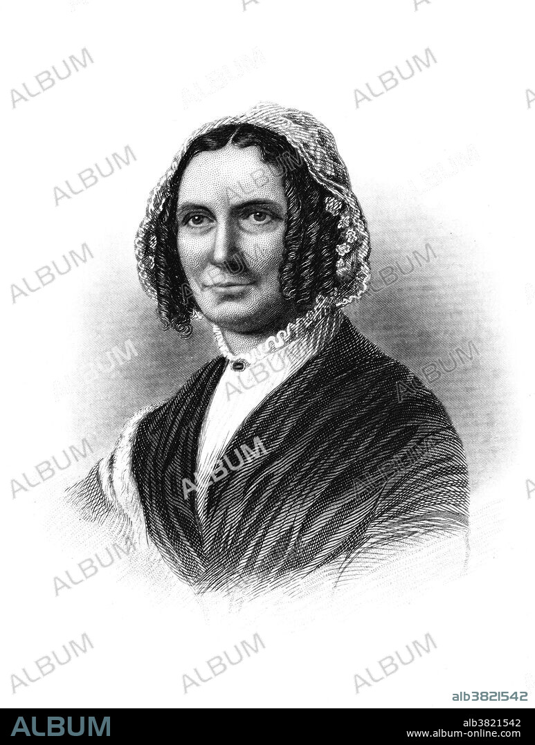 Abigail Powers Fillmore (March 13, 1798 - March 30, 1853), wife of President Millard Fillmore, was First Lady of the United States from 1850 to 1853. In 1819, she took a teaching post at the new academy in New Hope, where her oldest pupil was Millard Fillmore. The world of knowledge and his steady progress drew them together, and gradually the relationship of teacher and student evolved into romantic attachment. After a long courtship, Millard, aged 26, and Abigail, aged 27, were married in 1826. She continued to teach school until the birth of her first son and maintained a lifelong interest in education. In 1849, she came to Washington, D.C. as wife of the Vice President. 16 months later, after Zachary Taylor's death, the Fillmores moved into the White House. The social life of the Fillmore administration remained subdued. Pleading her delicate health, she entrusted many routine social duties to her daughter, Abby. At the outdoor inaugural ceremonies for Franklin Pierce in 1853, she caught a cold and the next day came down with a fever. She developed pneumonia and died just 26 days after leaving the White House, on March 30, 1853, at the age of 55, the shortest post-Presidential life of any former first lady.