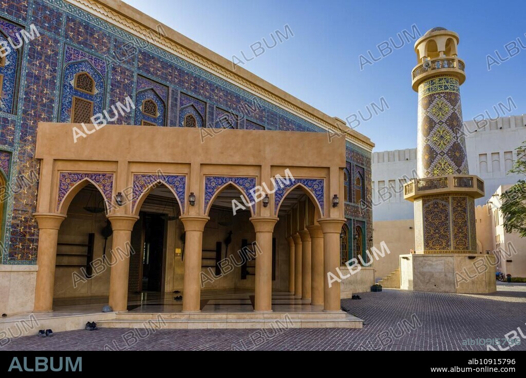 The Katara Mosque in the Katara Cultural Centre of Doha, church, church tower, wealth, Orient, Muslim, culture, cultural village, sacred building, faith, pray, prayer house, oriental, oil, wealth, travel, holiday, tourism, architecture, building, tradition, religion, world religion, history, Muslim, Arabic, cultural history, Islam, Doha, Qatar