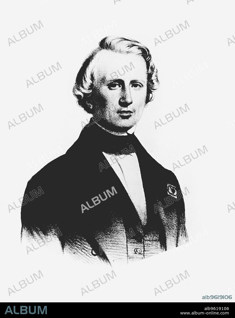 UJJ Leverrier, French astronomer who calculated the position of planet Neptune in 1846 (c1850). Urbain Jean Joseph Leverrier's (1811-1877) calculations were confirmed shortly afterwards by JG Galle at Berlin. The British astronomer John Couch Adams had independently made the same prediction as Leverrier, but had not published his findings. After some controversy, Adams was given joint credit with Leverrier for the planet's discovery. Leverrier became director of the Paris Observatory in 1854.