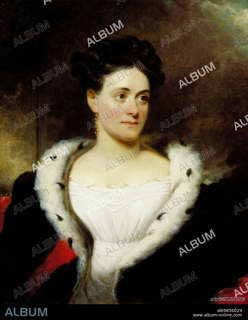 HENRY INMAN. Portrait of Mrs. James W. Wallack, c1828. In 1817 James William Wallack, actor and theatrical producer, married actress Susan Johnstone, who was daughter of John Henry Johnstone (known as Irish Johnstone, a singer, comedian, and member of the circle of the Prince of Wales). She enjoyed successful comic roles using her maiden name. In 1818 and frequently after that she came to New York with her husband. Mrs. Wallack died in 1851.