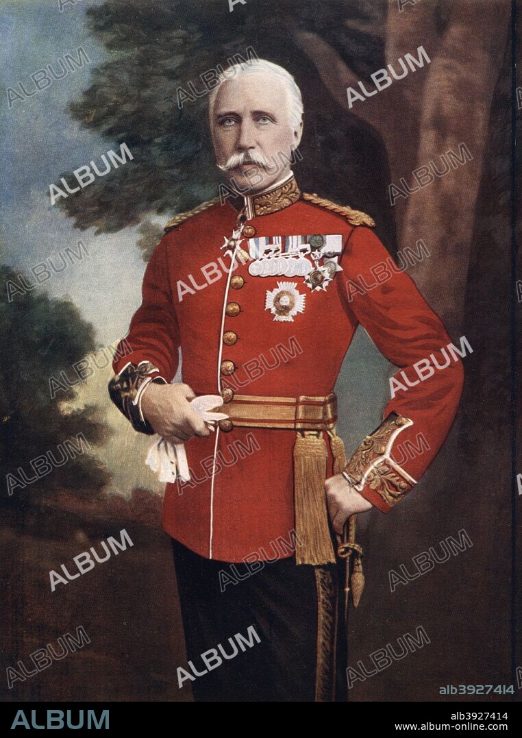 Bindon Blood, British soldier, 1902. Blood (1842-1940), commanding Meerut District, Bengal, was one of the few officers to see action in both the Zulu and Afghan campaigns of 1879.