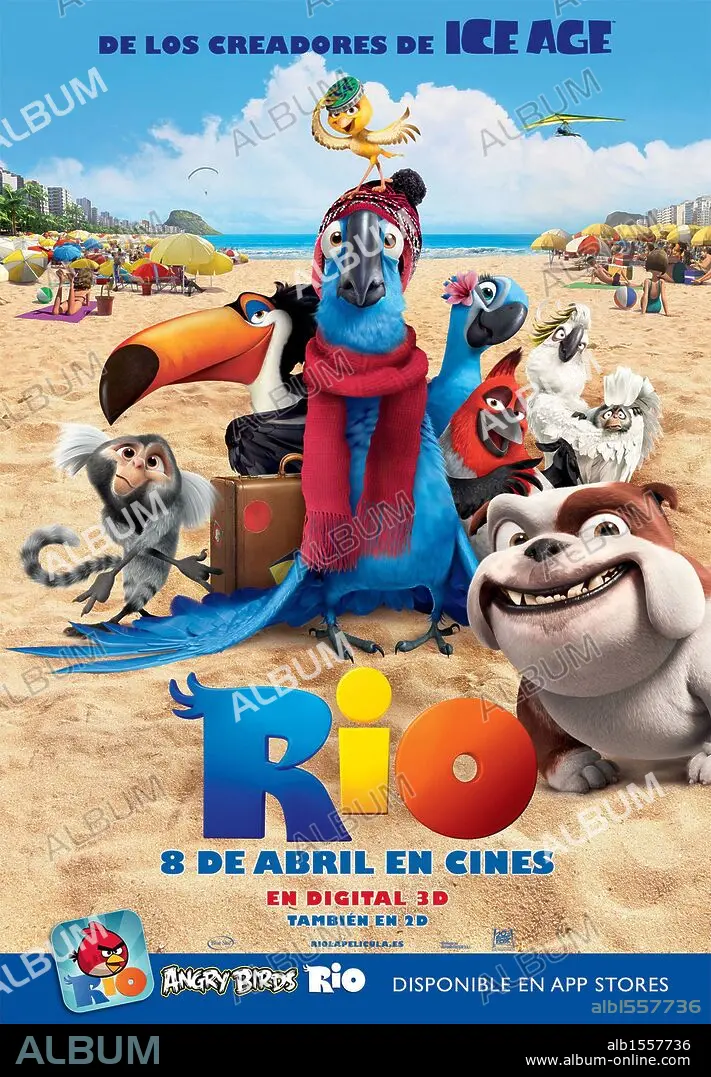 Poster of RIO, 2011, directed by CARLOS SALDANHA. Copyright BLUE